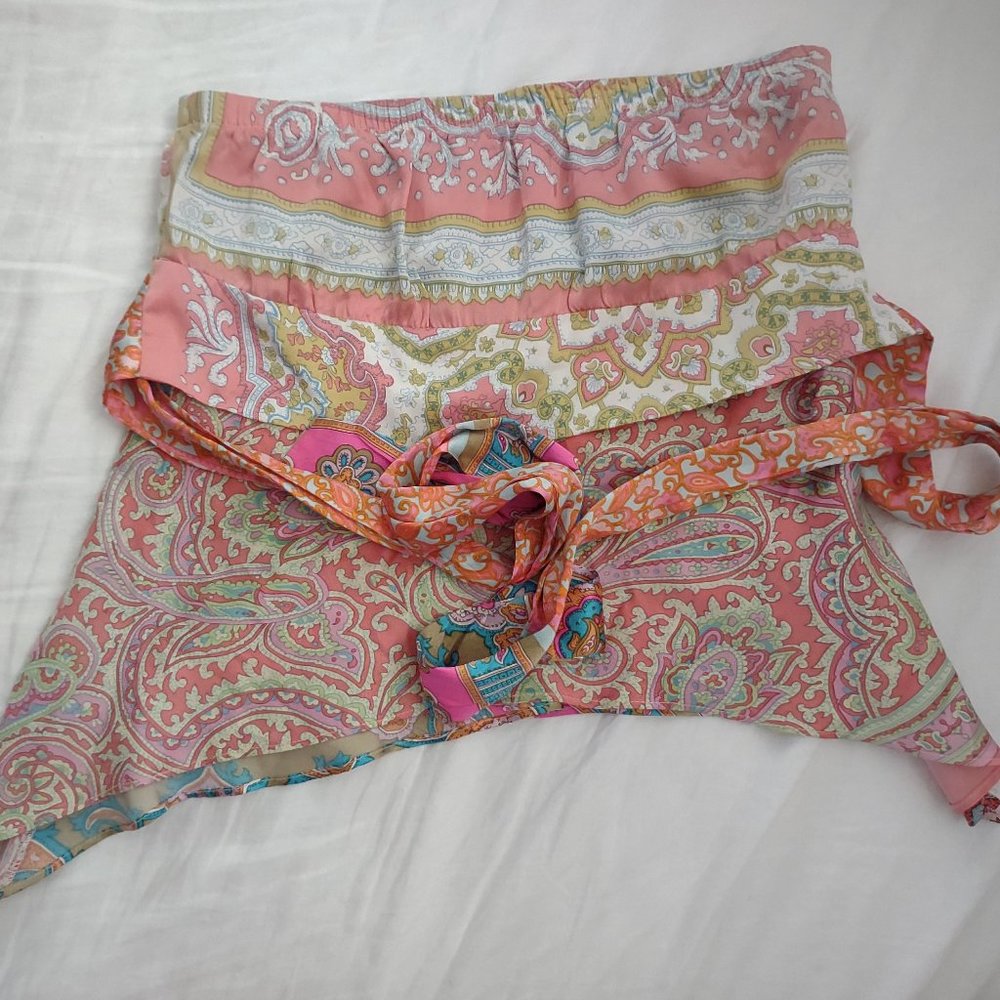 EUC Alice & Trixie Strapless Silk Top xs